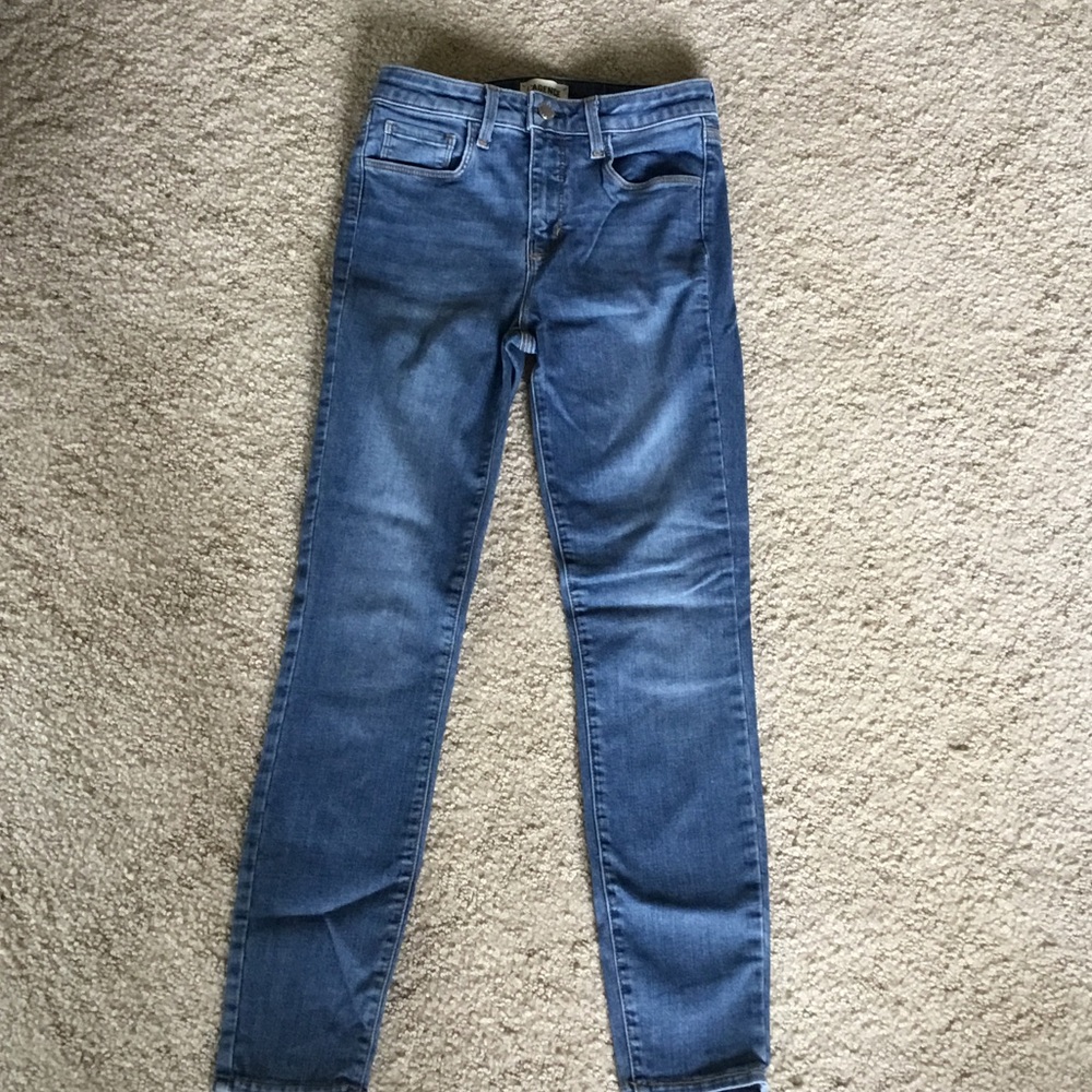 L'AGENCE Mid-Blue Slim Jeans